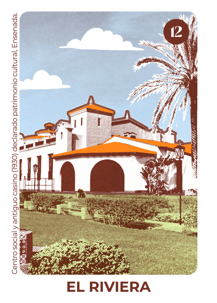 A community center and former casino (1930) declared cultural patrimony, in Ensenada.